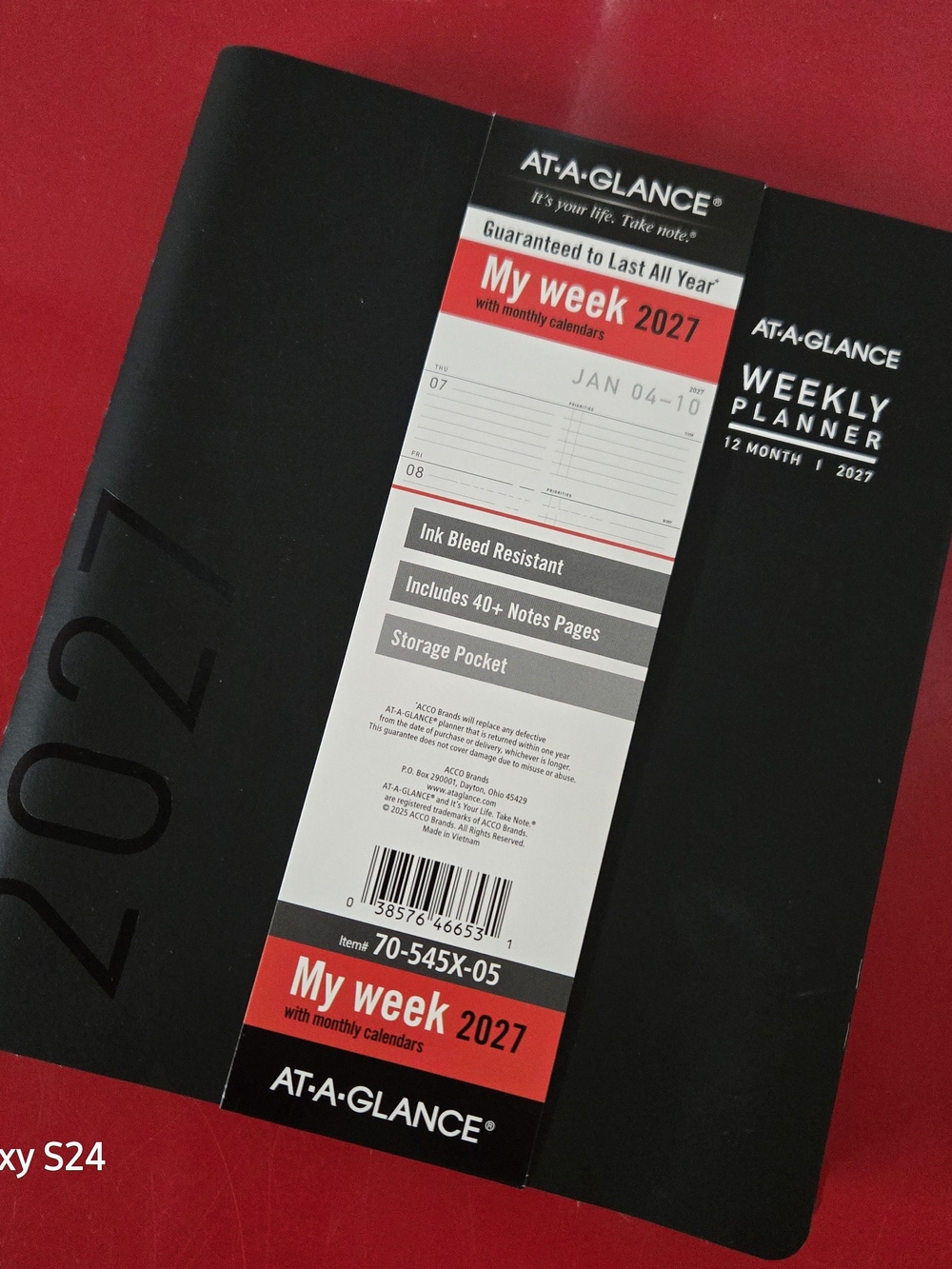My Week 2027 Weekly Planner - Black